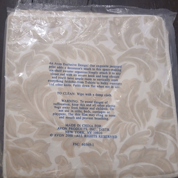 Avon Collection Sweater Organizer New In Package Closet Organizer - Picture 2 of 5